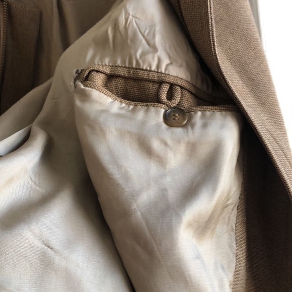 Perry Ellis Brown Zip Front Spread Collar Jacket XL - Picture 9 of 13
